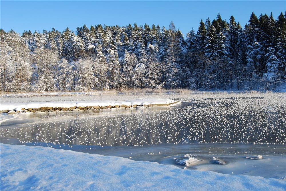 Vinter i Nørholmkilen - Klikk for stort bilde
