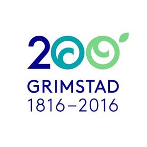 Logo Grimstad 200 år 1816-2016 - Klikk for stort bilde